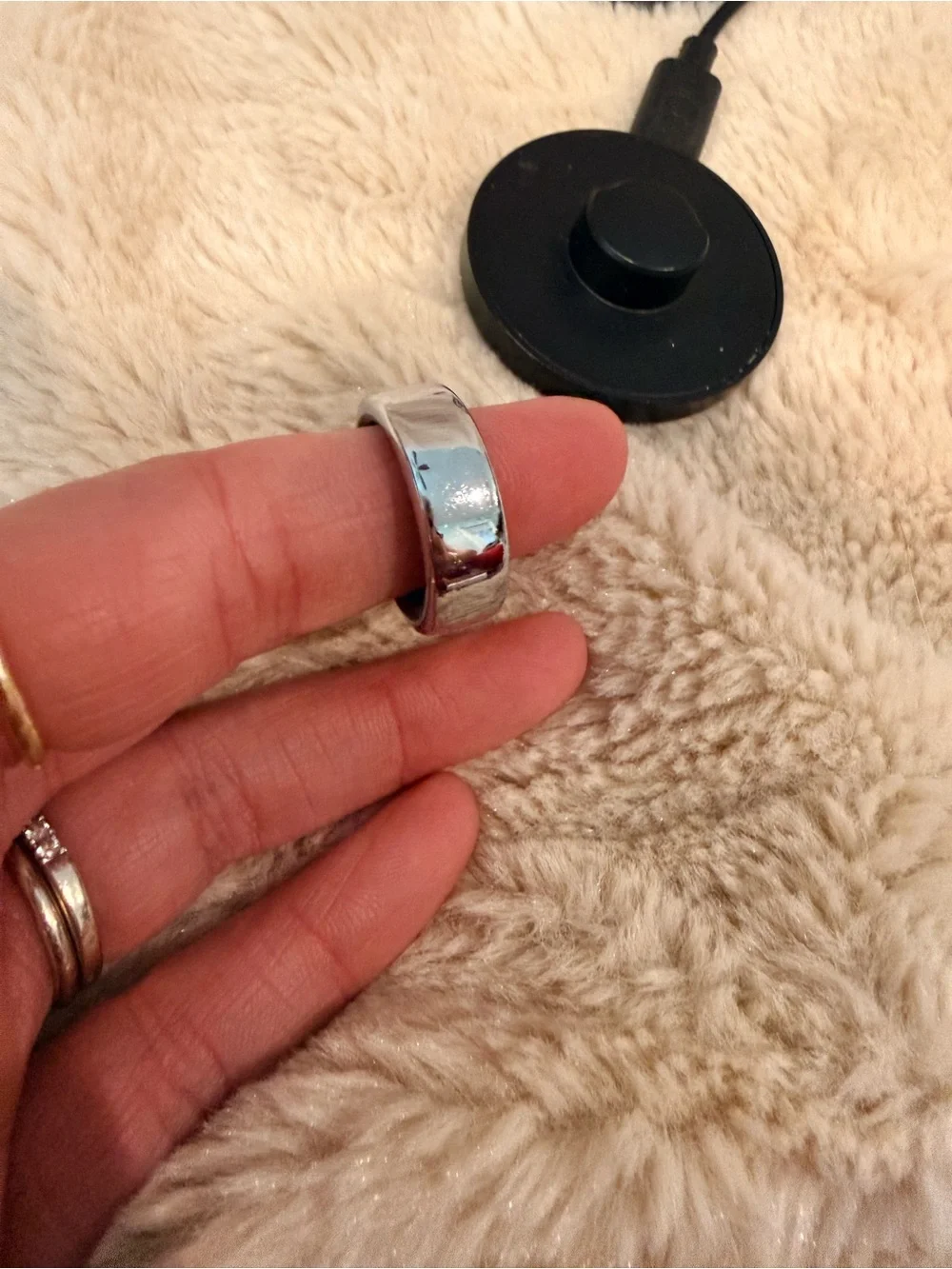 Oura Ring Horizon Gen 3- Silver (size 8)